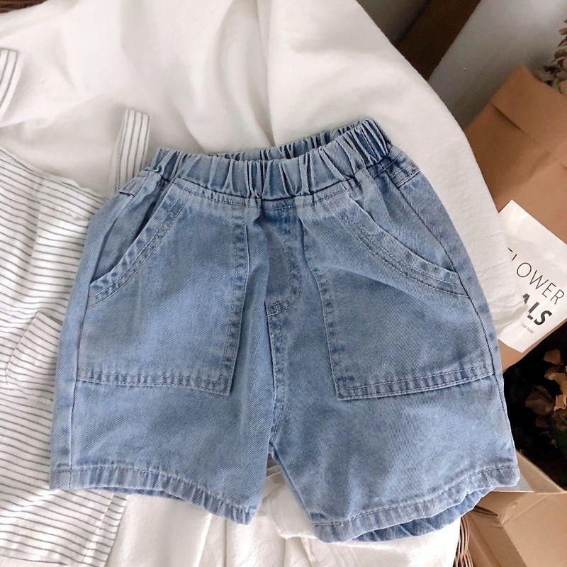 Product Introduction of 2025 Boy's Denim Shorts Summer New Loose Western Style Pants Children Thin Casual Handsome Shorts Fashion 5