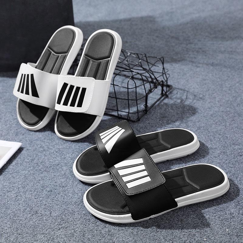 New Dép Quai Dán 4 Đường Kẻ Sọc Cao Cấp Siêu Hot Phiên Bản Mới New 2024,Dép quai ngang dán hình siêu đẹp,Dép Nam Nữ cute Unisex Slipper Cao Su DéP
