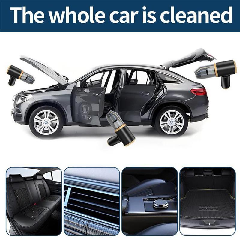 Car Vacuum Cleaner, 1 Count 5000PA Cordless Handheld Car Vacuum & Air Duster, Portable Wet & Dry Car Vacuum Cleaner with LED Light & Multi Nozzles for Car, Home, Pet 5