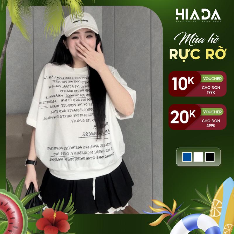 Áo Thun Hiada Sweater Ngắn Tay Nam Nữ Chất Liệu Cotton [ HIADA 15 ] 3