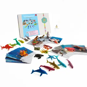 Montessori Flashcards + Ocean Animal Figurine | Tata Edutoys