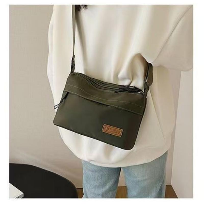 New fabric bag Japanese fashion simple shoulder crossbody bag multi-layer isolation bag style women's canvas bag 6