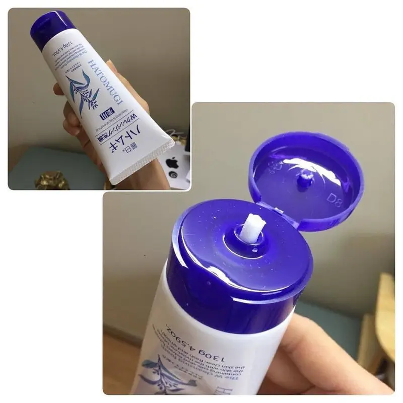 Sữa Rửa Mặt Hatomugi Chiết Xuất Ý Dĩ Nhật Bản Skincare tất cả các loại da kiểm soát dầu sữa _ sữa rửa mặt  nhật 6