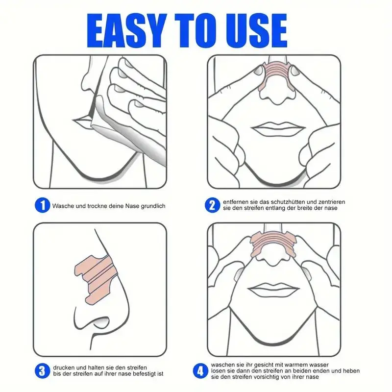 Nasal Sticker, 50/100pcs Breathable Nasal Strip, Nasal Congestion Relief Sticker, Nose Breathing Aid for Women & Men 7