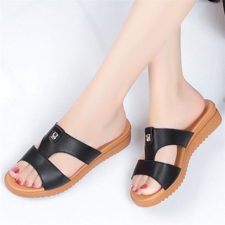Product Introduction of Dép Bệ Giày Đế Xuồng, Da Thật Mềm, Đế Mềm, Thích Hợp Cho Mẹ Trung Niên 7