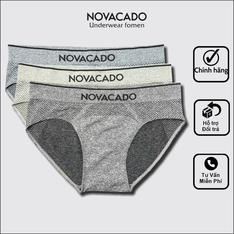 COMBO 3 Quần Sịp Nam NOVACADO NO0010 Cao Cấp Tam Giác Dệt Kim VNXK Co Dãn Tốt Thoáng Mát Boxer Quần Boxer Menswear Quần Lót Thun quầnlót