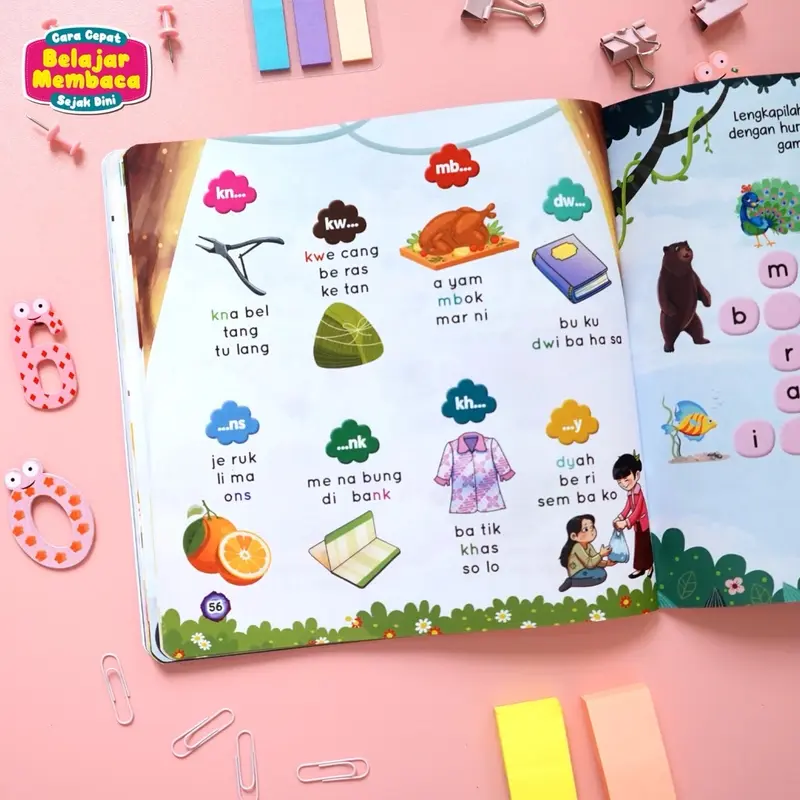 Cara Cepat Belajar Membaca Sejak Dini - Fun Learning - Buku Belajar Membaca - Usia 2 tahun - Buku Belajar Membaca - Buku Anak - Visi Mandiri - Ziyadbooks - Softcover - Littlestar - Buku Pelajaran - Buku Sekolah 8