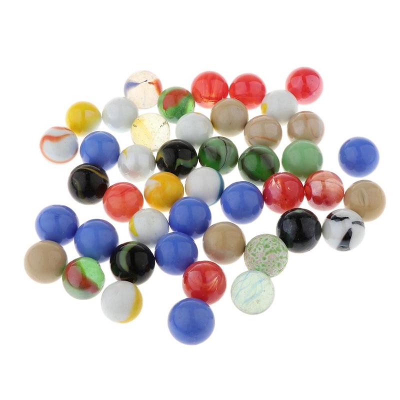 45 Pieces of 16mm Colored Glass Marbles, Kids Traditional - TikTok Shop ...