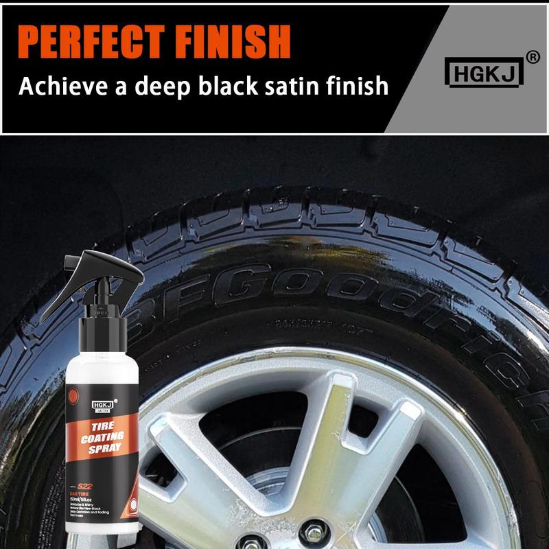 Car Tire Cleaner, 150ml Wheel Type Gloss Spray, Tire Polish Sealing Wax, Hydrophobic Tire Coating 3