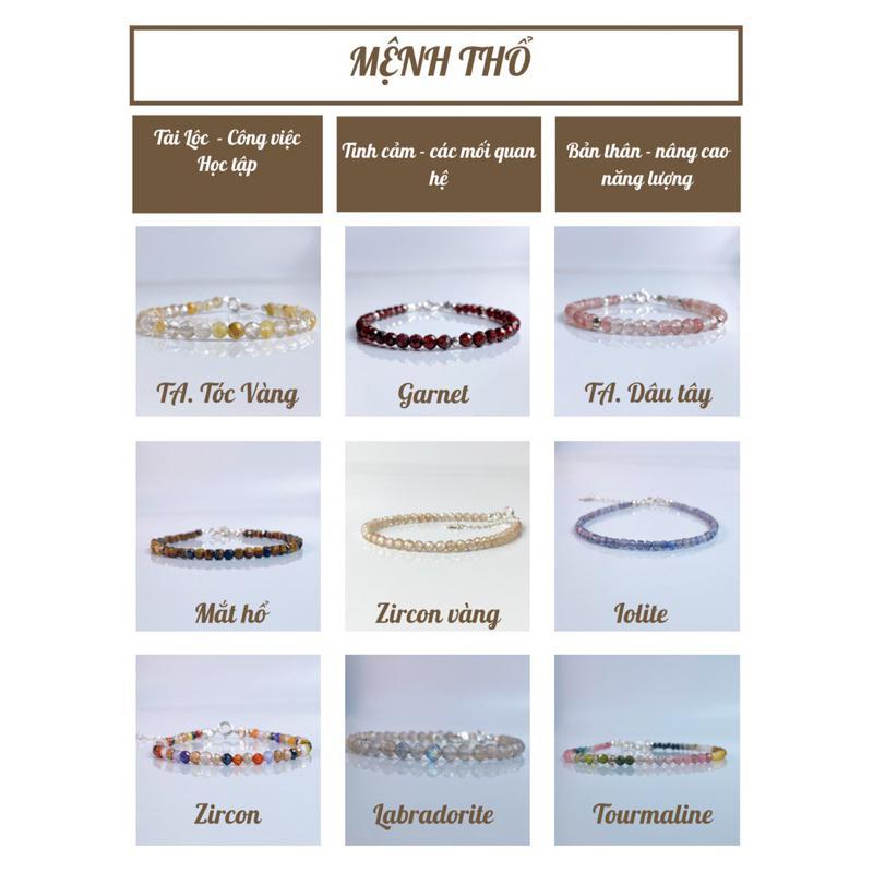 Vòng Tay Birthstone Đá Minisize De Luna 5