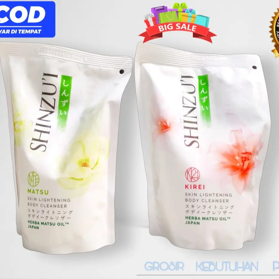 2 pcs SHINZUI SABUN CAIR BODY CLEANSER REFILL 380 ml Soap Extract Mandi Tubuh