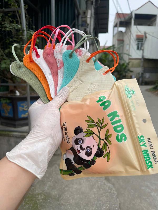 Khẩu trang cho bé 9A KID 4 lớp Skymask kháng khuẩn , chống bụi , chống tia UV
