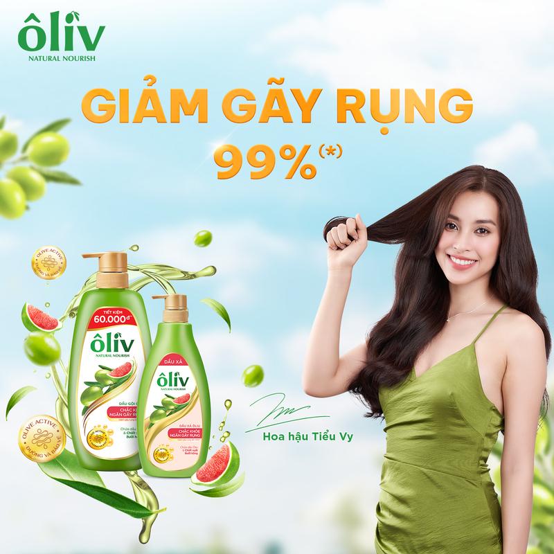 Dầu Gội Ôliv Dưỡng Tóc Chắc Khỏe 1L + Tặng Dầu Xả Ôliv Dưỡng Tóc Chắc Khỏe 650ML [S] 1