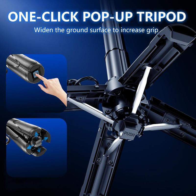 Portable Selfie Stick, Retractable Selfie Stick with Wireless Remote Control, Selfie Accessories for Travel, Outdoor, Sports, Fitness, Mobile Phone 5