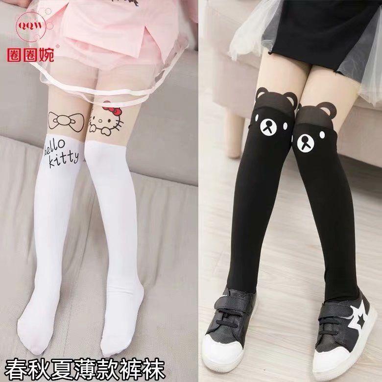 Tất trẻ em mỏng mùa xuân và mùa hè Quần tất cho trẻ em lớn khâu khiêu vũ Quần tất cho bé gái Quần tất trẻ em 5