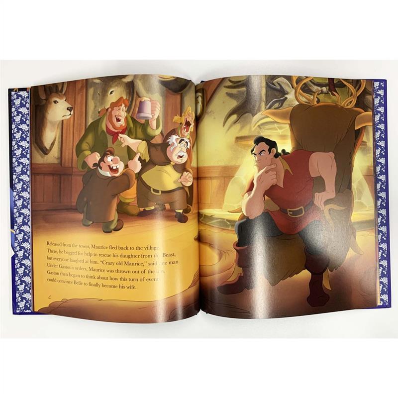 100% Quality Beauty & The Beast Disney Storytime English Story Book Padded For Children 72 Pages 5