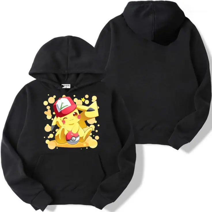 Sweater Anak Karakter Pokemon Pikachu Bahan Tebal Pakaian Fashion