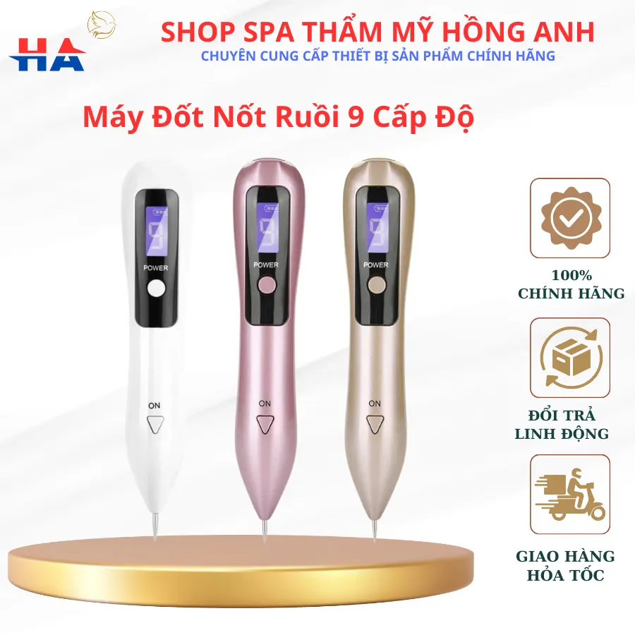 Máy Đốt Nốt Ruồi Mụn Thịt Tàn Nhang 9 Cấp Độ - Thương Hiệu Uy Tín