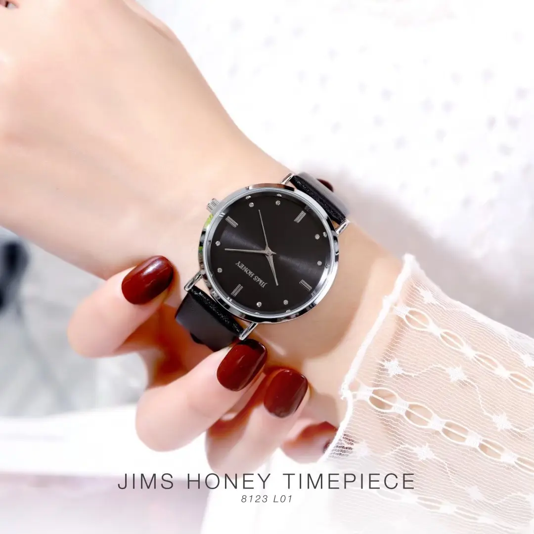 JIMS HONEY JAM TANGAN WANITA JAM 8123 Elegan Kulit