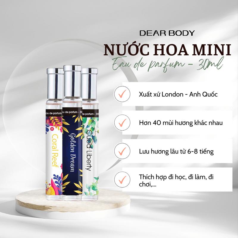 Nước hoa toàn thân cho nữ DEAR BODY Eau De Perfume 30ml 1