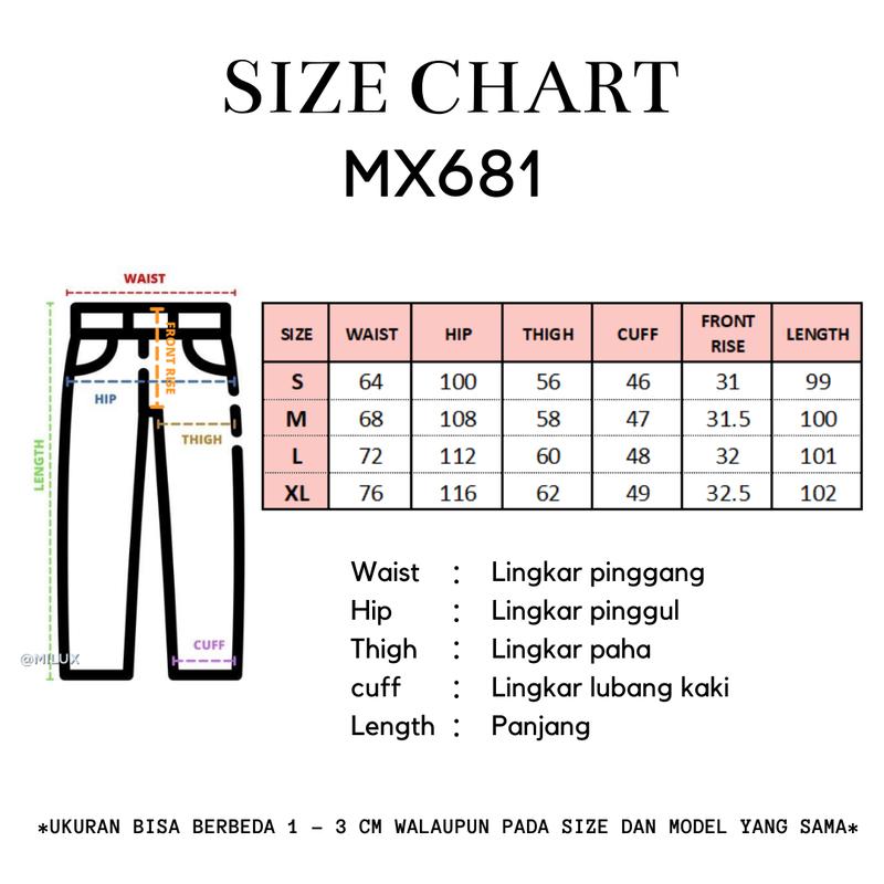 Product Introduction of BEIGE JEANS CELANA PANJANG WANITA CARGO LONG PANTS WOMEN MX681 0