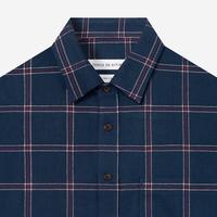 Gambar TENUE Kemeja Linen Lengan Pendek - Blue Red Line - Homebody - L dari Tenue de Attire Kota Administrasi Jakarta Selatan 4 Tokopedia