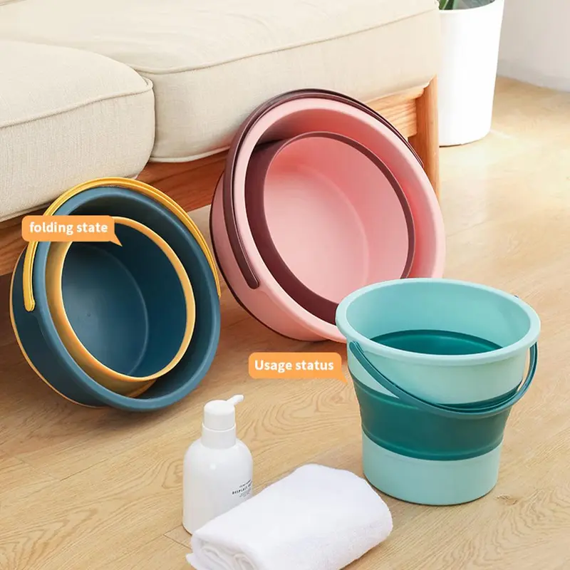 Xô Nước Gấp Gọn, Tiện Lợi Ngoài Trời, Xô Phong Cách Du Lịch, Xô Câu Cá, Xô Gấp Nước, K8U5 8