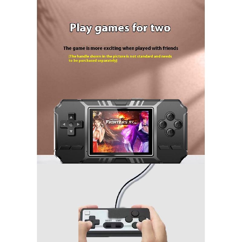 Product Introduction of [Cod] Handheld game console, classic retro S8 style, 3.0 inch high definition screen, 520 games, portable, support for two players, TV connection, Protection 4