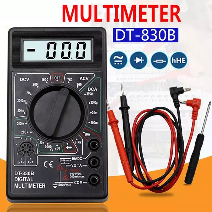 Jual Digital Multitester Avometer DT-830B Mini Digital Multimeter ...