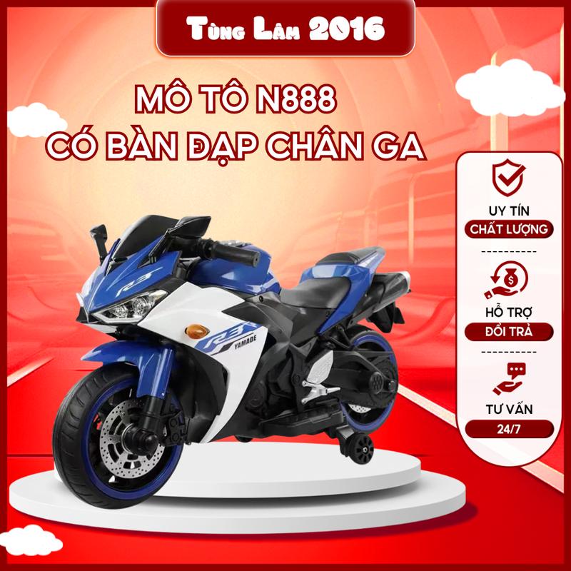 Xe mô tô N888 có bàn đạp chân ga cho bé yêu Đồ Chơi
