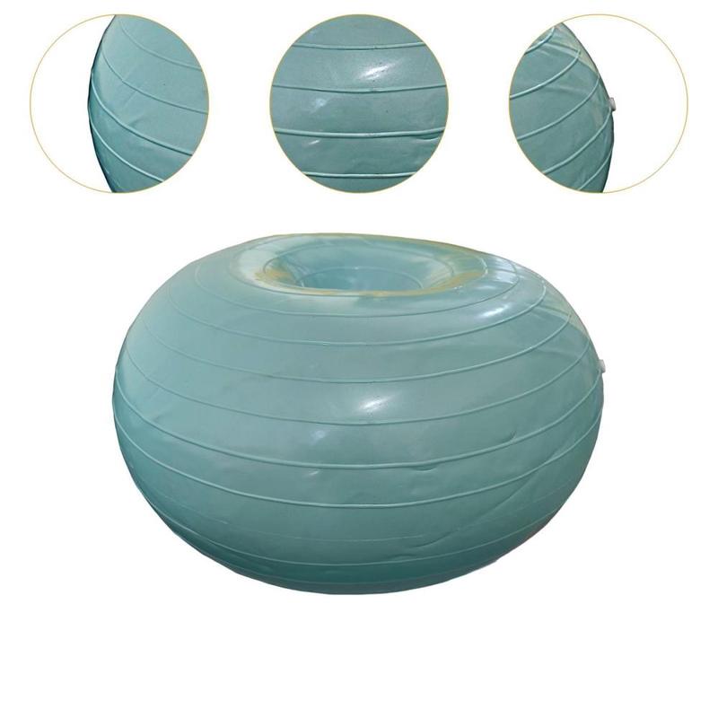 Product Introduction of Inflatable Exercise Ball for Women Thick Thickening Donut Ball Chair Yoga Ball for Rhythmic Yoga Pilates Core Training Gymnastic 1