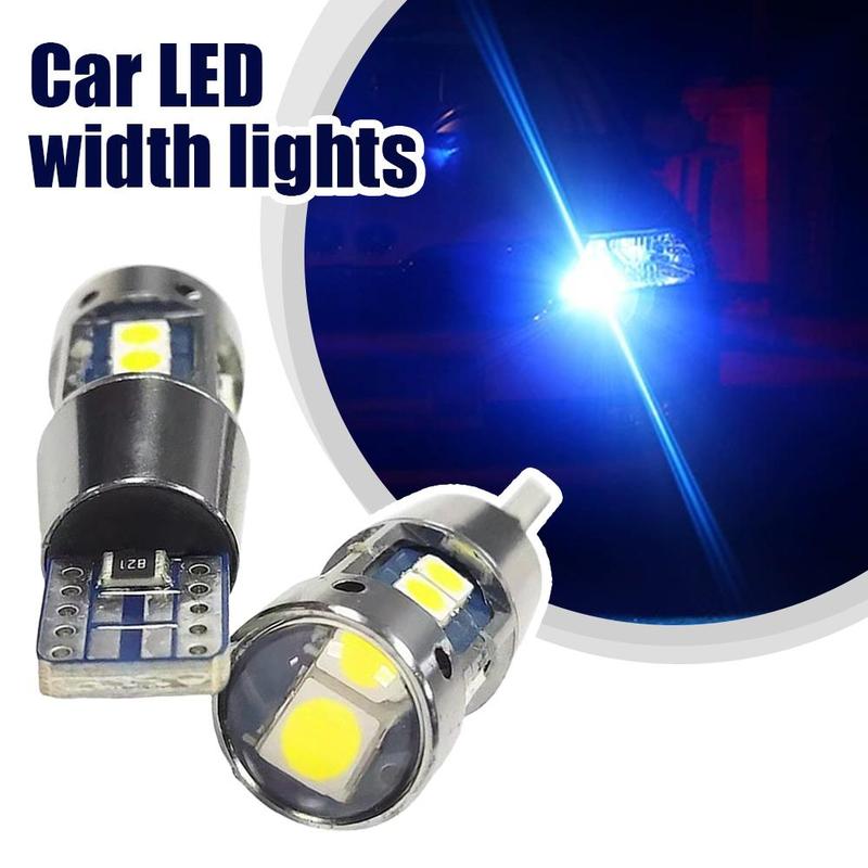 4x VS T10 10-SMD 5630 Can-Bus LED Bulbs, 360° White Light For License Plate Or Position Lights, Super Bright