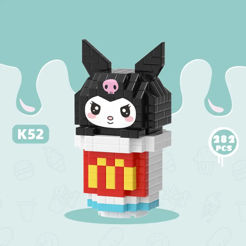 MKSM Nano Block Sanrio Camilan Musim Panas Kotak Balok Susun Mainan Anak Edukasi DIY 3DPuzzle Toys 1