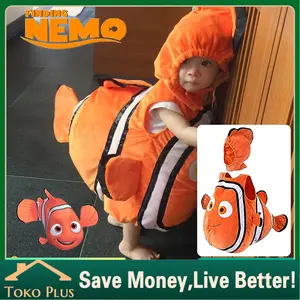 Kostum Ikan Nemo Anak Bayi Setelan Karakter Lucu Karnaval Halloween Cosplay Anime