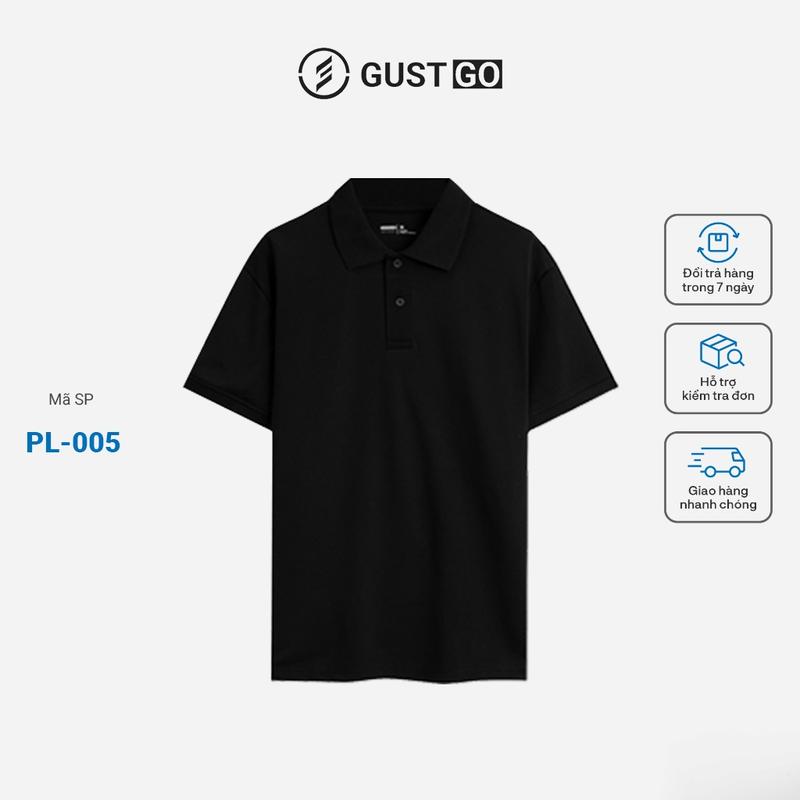 Áo thun Polo nam vải cá sấu Trơn GustGo menswear Top có cổ shirt Cộc Tay nhiều màu hot trend 2024 áo  polo áo  polo áo  polo áo  polo