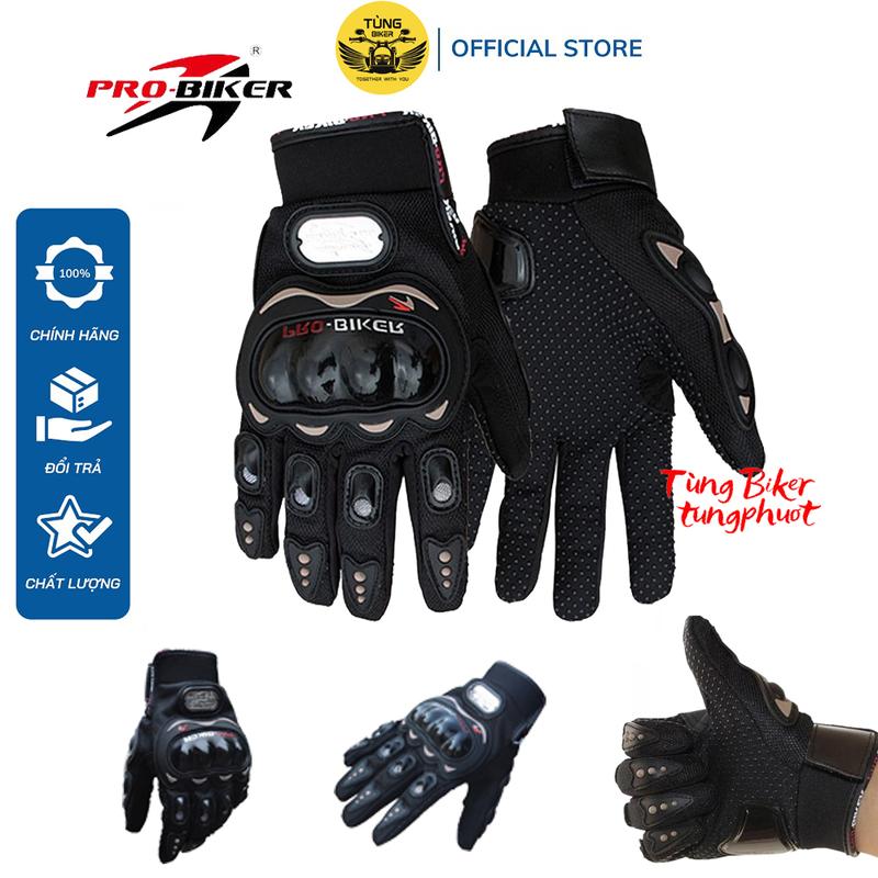 Găng Tay Xe Máy Đi Phượt ProBiker Dài Ngón