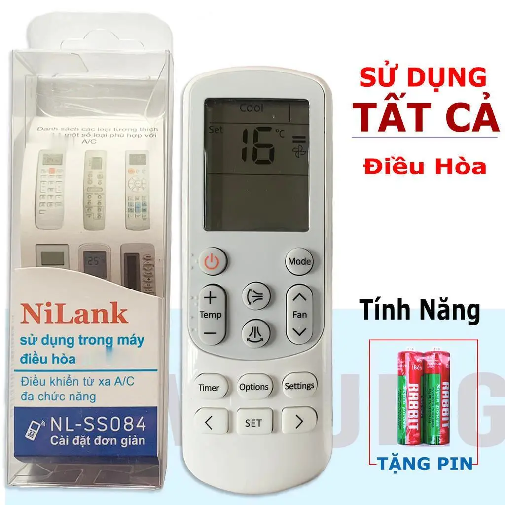 Điều khiển điều hòa S@MSUNG đa năng sử dụng được tất cả các loại hãng S@MSUNG