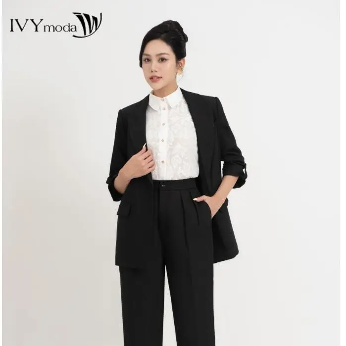 ÁO khoác BLAZER SUÔNG QUIETLUXURY  IVY moda dành cho Nữ MS 67T0227