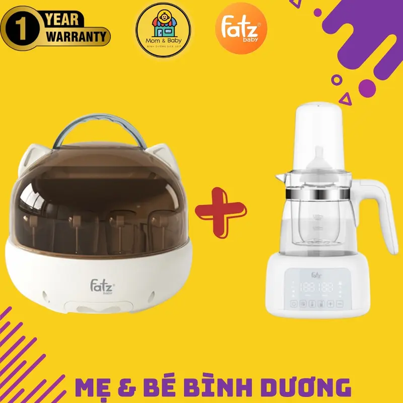 Máy úp bình sữa tiệt trùng sấy khô UVC Fatz Fatzbaby Tidy 1 - FB4268WM - Không BPA, An toàn và tiện dụng cho Mẹ và Bé Bông 5