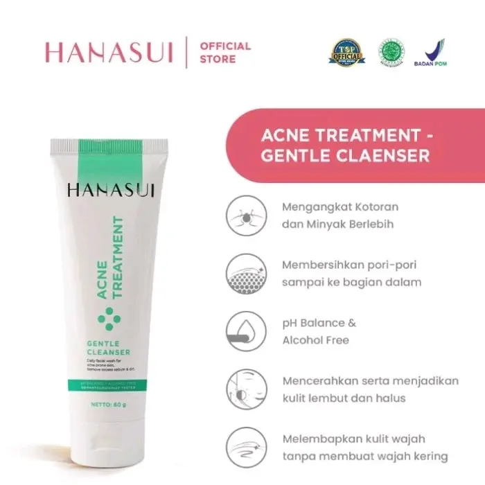 HANASUI ACNE TREATMENT GENTLE CLEANSER 60ml