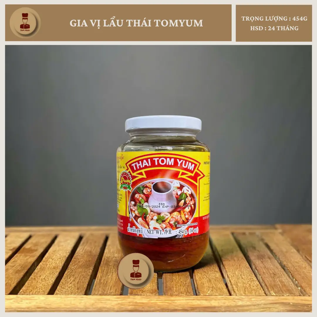 Gia Vị Lẩu Thái - THAI TOM YUM - Chuẩn vị Thái - Hủ 454g