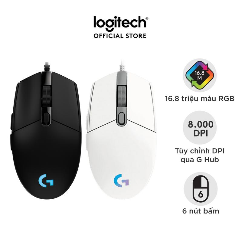 Chuột game có dây Logitech G102 Lightsync – Tùy chỉnh RGB, 6 nút lập trình chuột gaming