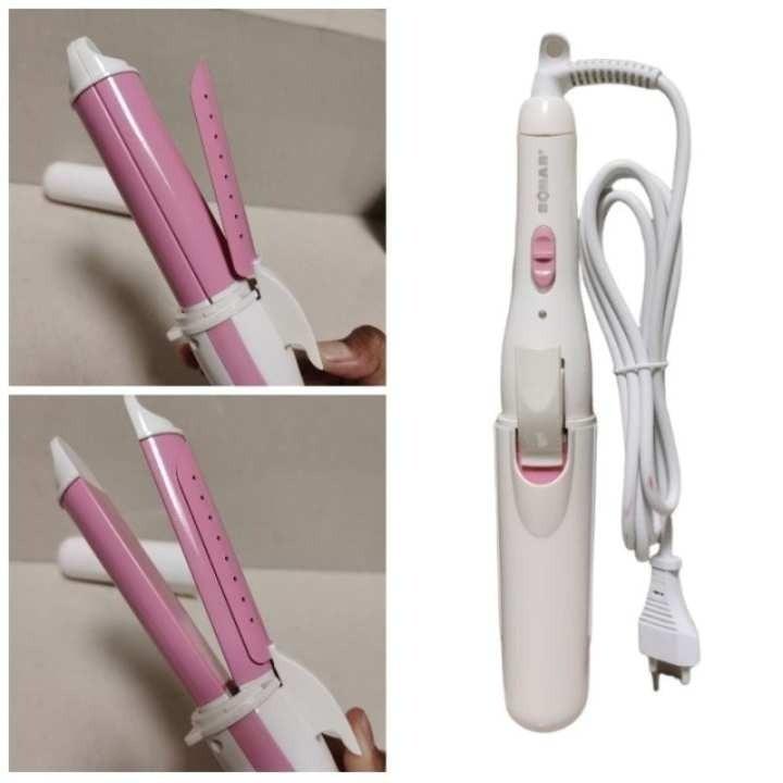 CATOKAN RAMBUT 2 IN 1 CURLY DAN LURUS / ALAT CATOK RAMBUT LURUS ELEKTRIK MODERN / HAIR STRAIGHTENER Compact 7
