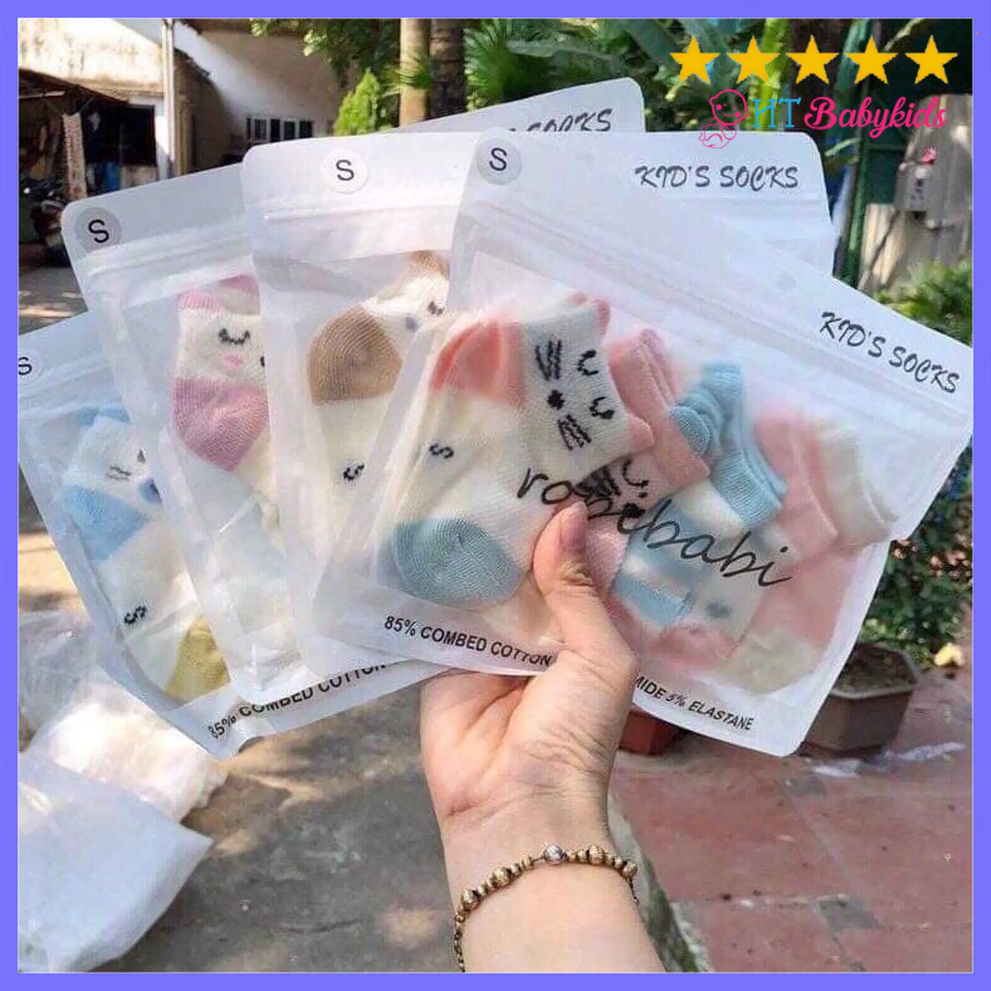 Combo 5 Đôi Tất Đáng Yêu Cho Bé