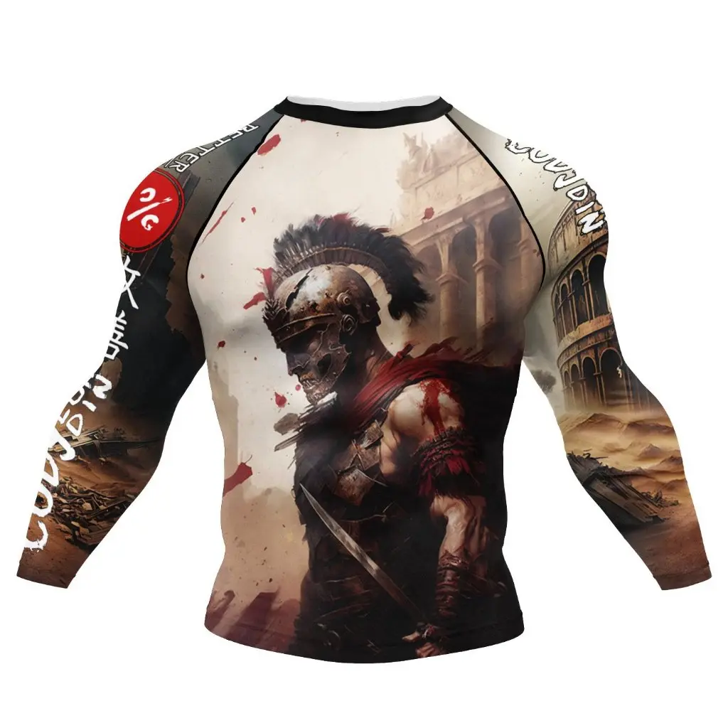 Áo bó tay dài Rashguard tập luyện  BJJ MMA cao cấp 052