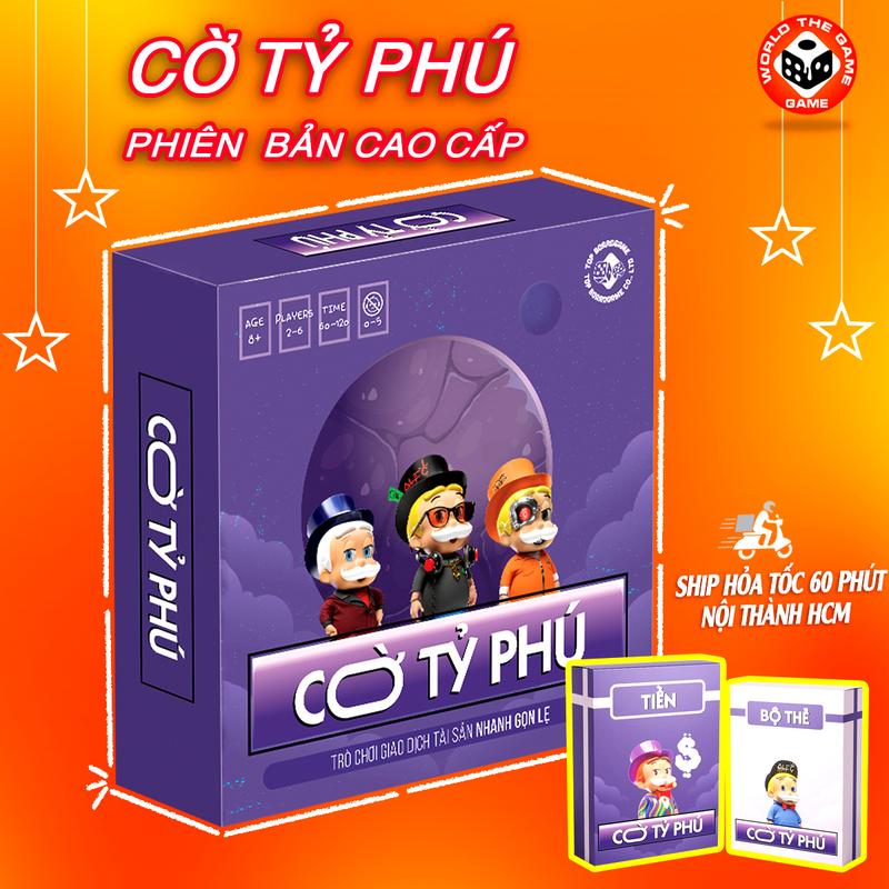 Cờ tỷ phú monopoly Tiếng việt cao cấp Đồ Chơi Trí Tuệ Giải Trí Xả Stress Tập Làm Doanh Nhân Board Game Xúc Xắc Toys