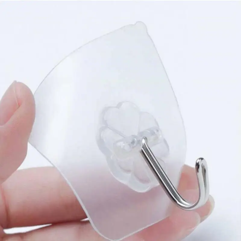 ( Quà Tặng ) Móc Dán Tường Trong Suốt Chịu Lực Tốt Siêu Dính Chắc Chắn mocdantuong inox 7