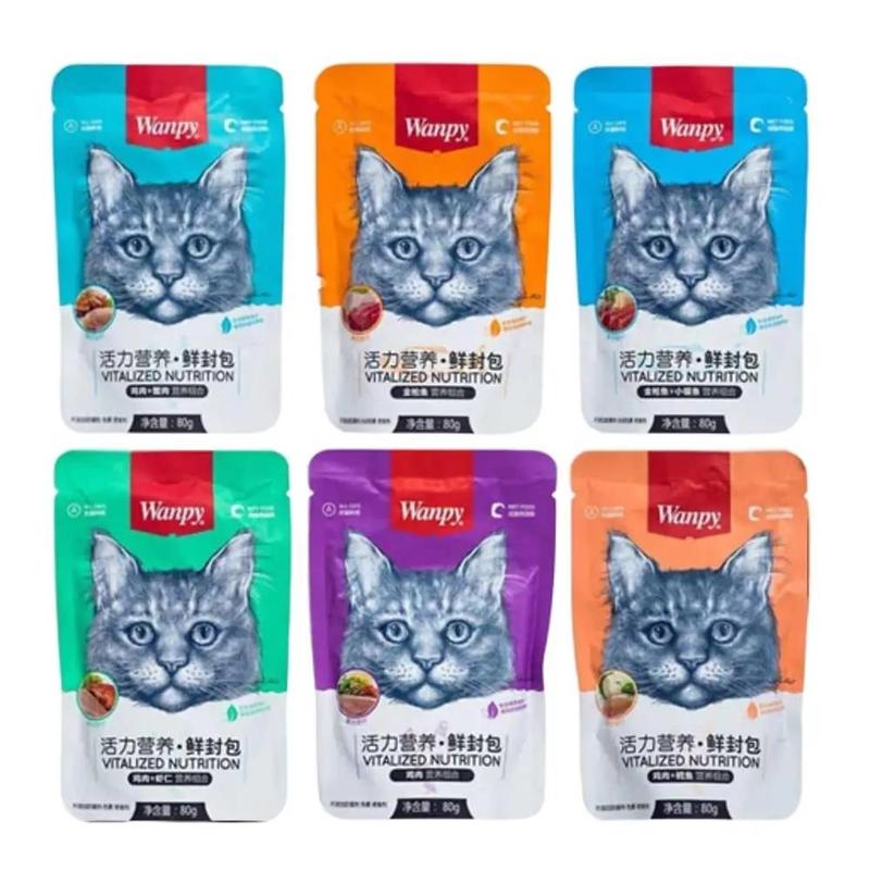 PATE WANPY 80G [ COMBO 20 GÓI ] Cho mèo mọi lứa tuổi
