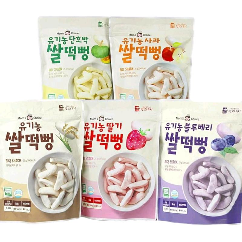 Bánh gạo trái cây, rau củ hữu cơ Mom's choice Hàn cho bé từ 6m