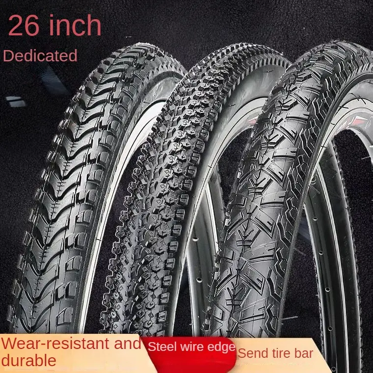 Thickening and Wear-Resistant Bicycle Tire 26/24/22/20*1.75/1.95/2.125 Mountain Bike Outer Tire